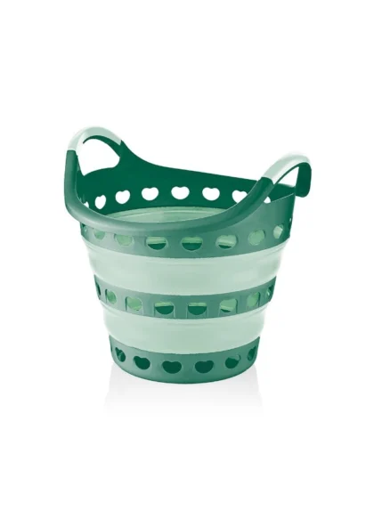 Collapsible Basket 14L with Handles Foldable Space-Saving Storage Tub BPA-