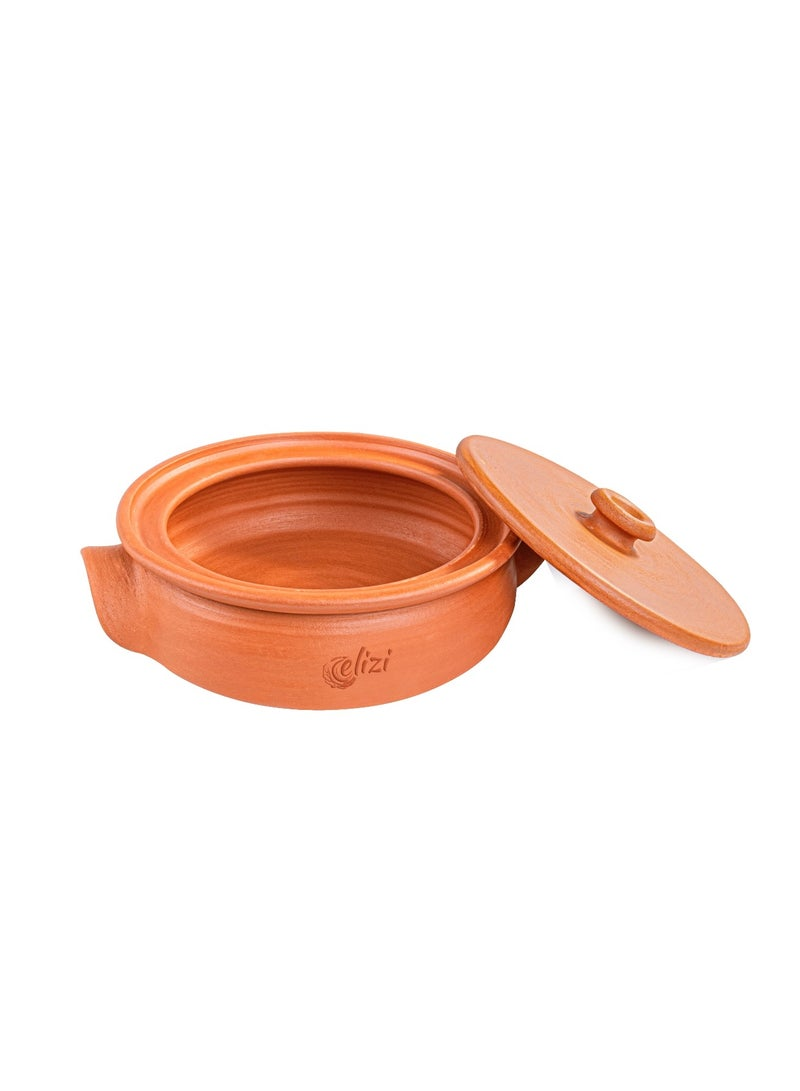 Handmade Clay Cooking Pot with Lid - Small Size