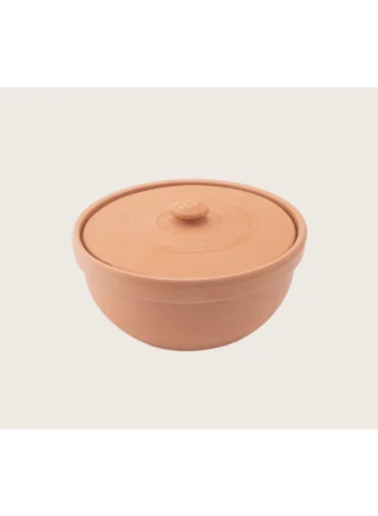 Handmade Clay Saucepan with Lid - Big Size