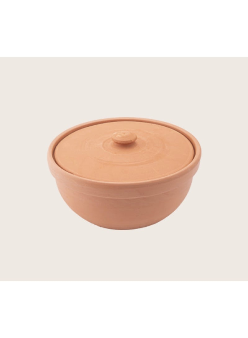 Handmade Clay Saucepan with Lid - Big Size