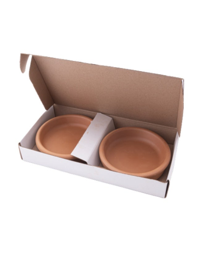 Roasting Bowl Set 2pcs (Unglazed Terracotta) - Image 2