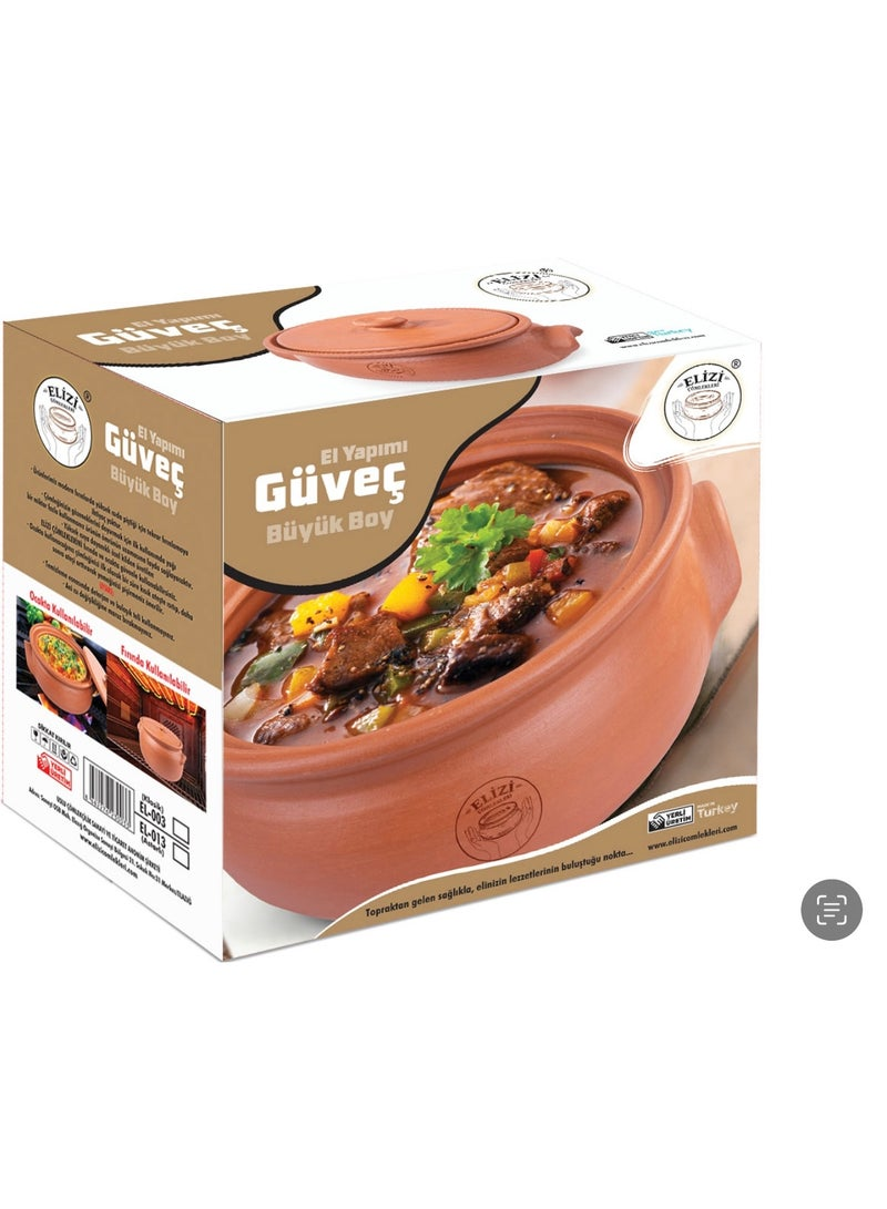 Handmade Clay Pot with Lid - Big Size - Image 2